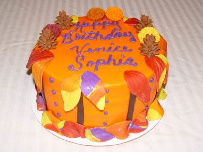 Fall Birthday Cake