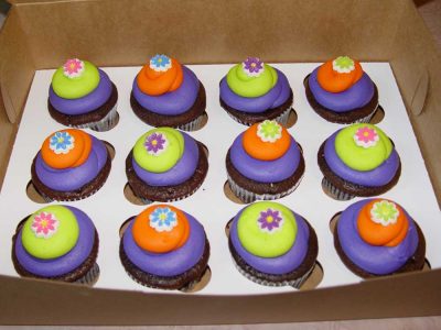 Purple Chocolate Cupcakes